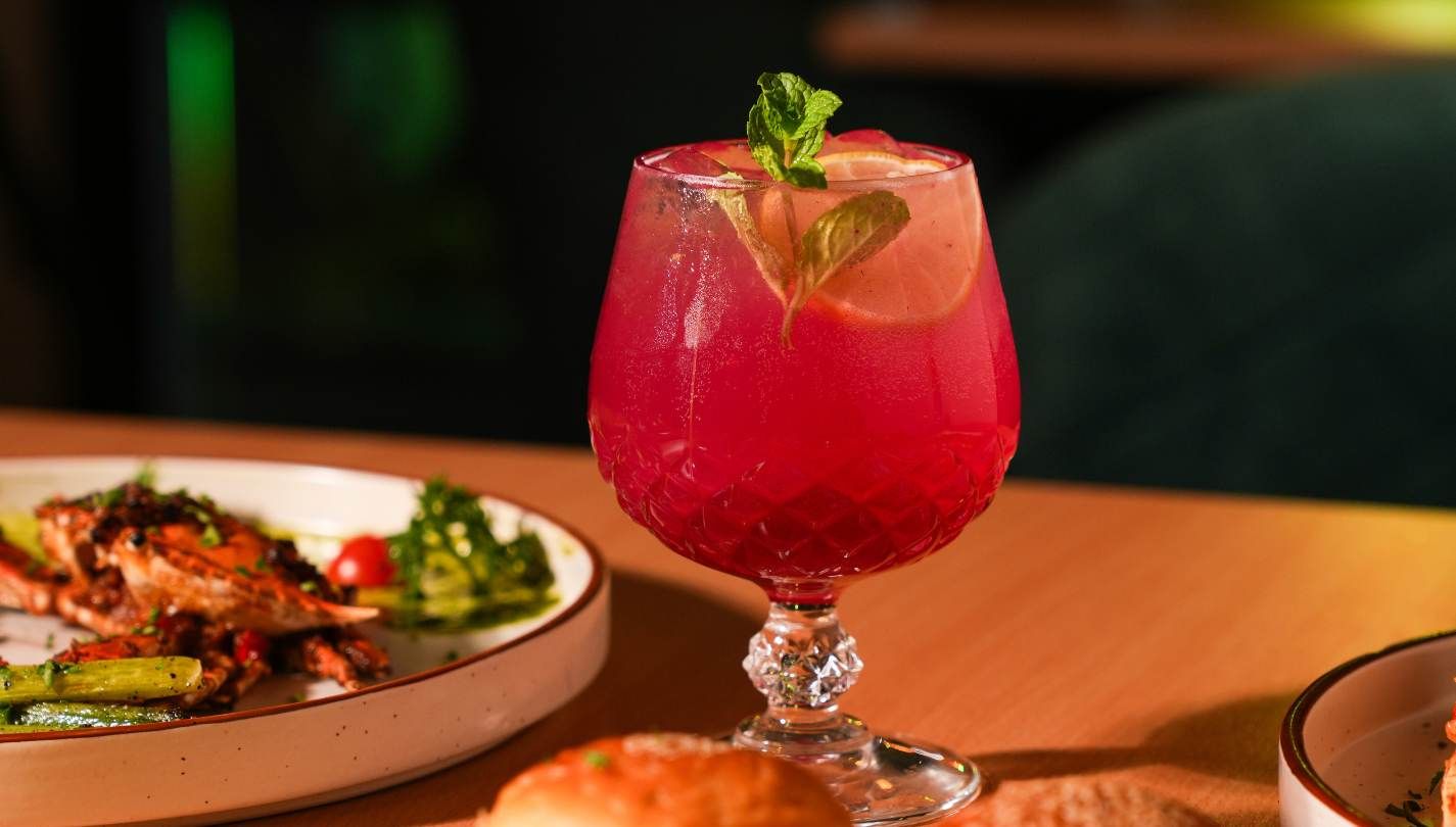 Commercial food photography composition